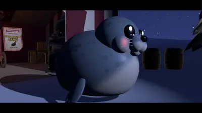 Galumph out of his cage and sneaking through the circus grounds at night.