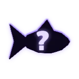 A mysterious fish-shaped silhouette marked with a question mark.