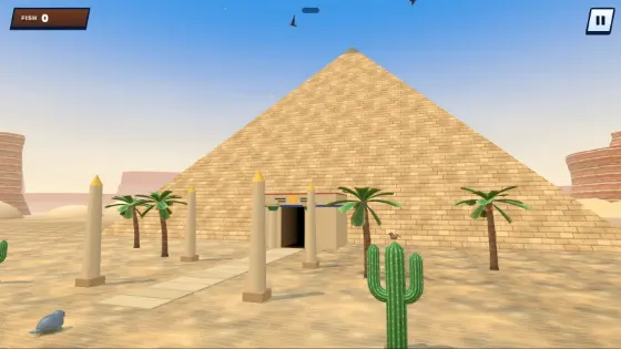 The entrance to a great pyramid.